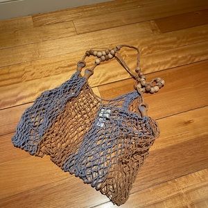 L space crochet bag